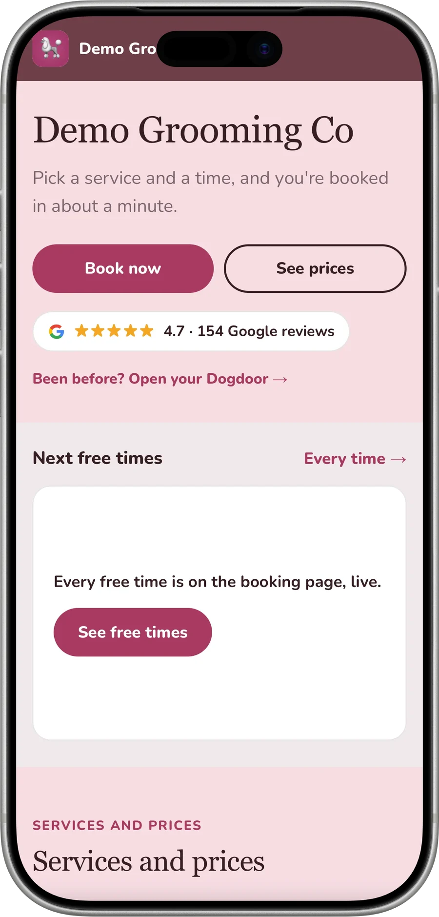 Impact and ROI, on an iPhone